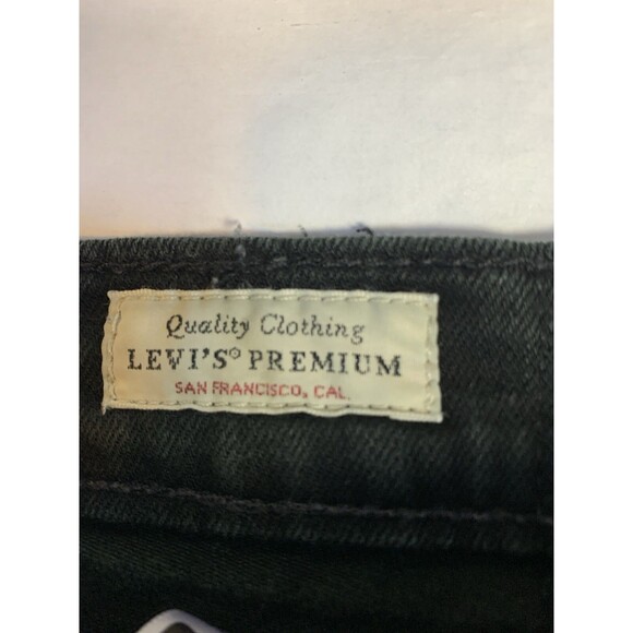 Levi's 512 Jeans Mens 33x30 Black Big E Skinny Fit Premium Skater - Picture 5 of 10